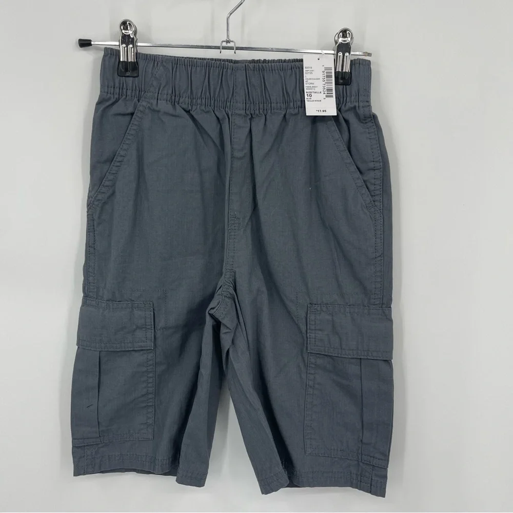The children’s place Boys uniform Pull On Cargo Shorts‎ - af storm gray 10 slim